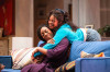 (left to right) Sydney Charles and Ayanna Bria Bakari in Steppenwolf Theatre Company’s Chicago premiere of Last Night and the Night Before by Donnetta Lavinia Grays, directed by Valerie Curtis-Newton, running now through May 14, 2023.