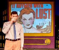 John Blick as Archer St. John in “The Innocence of Seduction” playing at City Lit Theater through October 8.