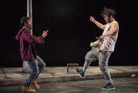 Jon Michael Hill is Moses and Julian Parker is Kitch in Pass Over by Antoinette Nwandu