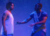 Blake Dupree (left) and Zay Williams in “Dontrell, Who Kissed the Sea” from Pegasus Theatre Chicago, now playing through August 18 at Chicago Dramatists.