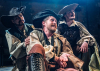 (L to R) Xavier Lagunas, Jack Sharkey and Boomer Lusink in THE THREE MUSKETEERS from Idle Muse Theatre, now playing through April 25 at The Edge Off-Broadway.