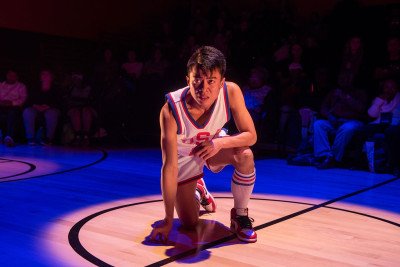 Glenn Obrero (Manford) in Steppenwolf’s production of 'The Great Leap'.