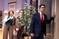 (left to right) Katy Sullivan, Garrett Lutz and Sean Fortunato in The Angel Next Door.