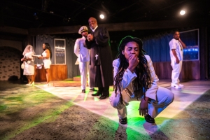 Irene Roach and cast in Hayward.
