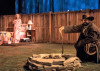 Ensemble member Caroline Neff (Mae) and Gabriel Ruiz (Cowboy) in Steppenwolf’s Chicago premiere production of You Got Older by Clare Barron, directed by Jonathan Berry.