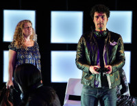 Laura Sturm and Daniel Chenard in The New Colony's world premiere of FUN HARMLESS WARMACHINE by Co-Artistic Director Fin Coe, directed by James Fleming