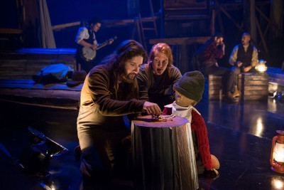 Dan Weschler and Ryan Melia as Lewis and Elliott in "The Hunter and the Bear"