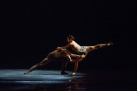 Hubbard Street Dancer s Craig D. Black Jr. and Alicia Delgadillo in Alejandro Cerrudo’s "Silent Ghost" .