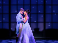 Jeffrey Kringer as Prince Topher and Lissa deGuzman as Cinderella in 'Roger + Hammerstein's Cinderella' at Drury Lane Theatre
