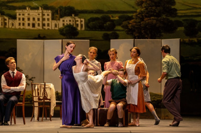 Joffrey Ballet ensemble in 'Atonement' at Civic Opera House